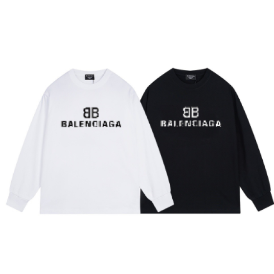 Balenciaga's new mosaic logo print long-sleeved shirt